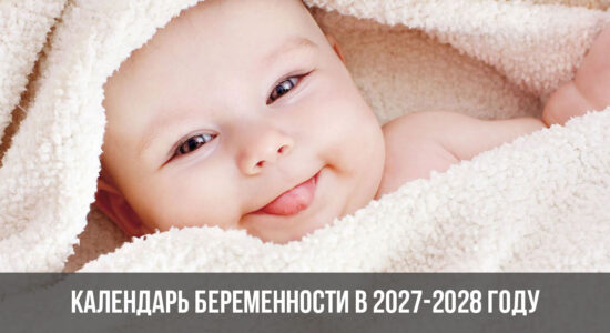 Календарь беременности в 2027-2028 году